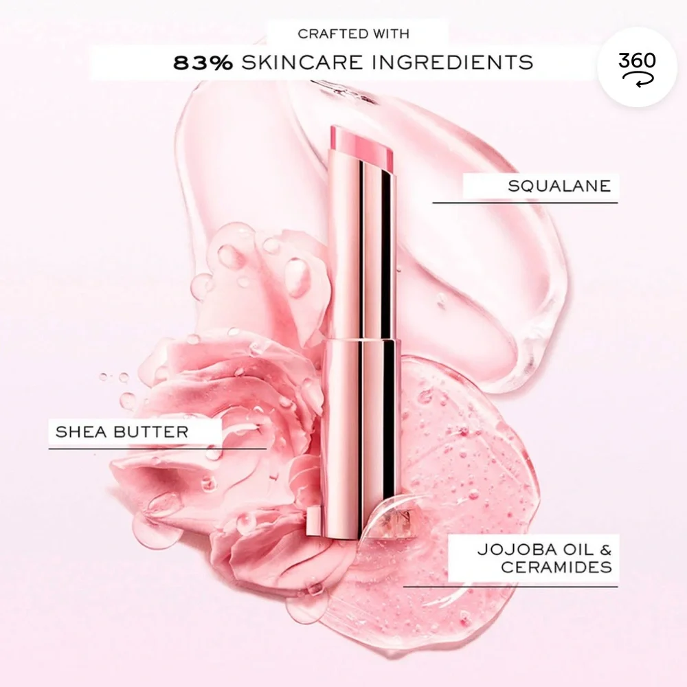 Lancome LIP IDÔLE SQUALANE-12 BUTTERGLOW HYDRATING LIP BALM in Keep it Glowy